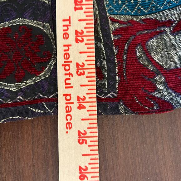 Vintage ELCC Tapestry Structured Lined Jacket Blazer Women’s Size Large Pockets - Picture 7 of 11